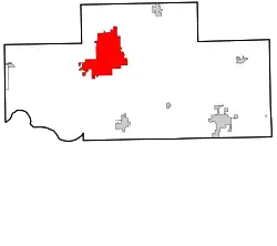 Location within Payne County