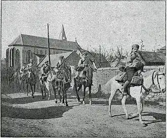 Riders of the Moroccan Spahi Marching Regiment in 1915.