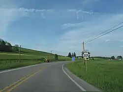 Eastbound PA 305 in West Township