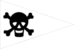 Original burgee of Penzance Sailing Club, 1939 (the Cornish flag was added in the 1990s)