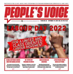 Front page of the September 2022 issue of "People's Voice"
