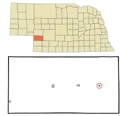 Location of Elsie, Nebraska