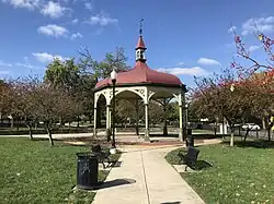 Perkins Square Gazebo at intersection of Murphy Lane and Myrtle Avenue in Heritage Crossing, Baltimore