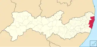 The Metropolitan Region in Pernambuco (including the former member of Goiana)