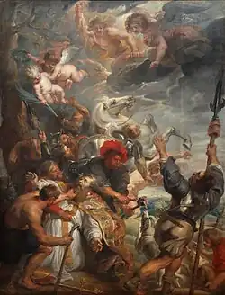 The Martyrdom of Saint Lievin, Rubens, from the Jesuit church in Ghent, 1633