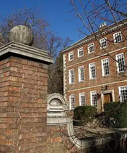 Peterhouse, gates and piers of the Master's Lodge