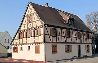 The town hall in Petit-Landau