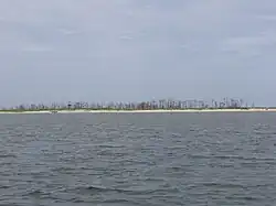 Petit Bois Island viewed from Mississippi Sound
