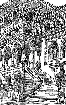 Study of Romanian Revival architecture for the Exhibition of Artistic Youth (1904)