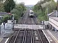 View from Pevensey and Westham railway station looking towards Eastbourne