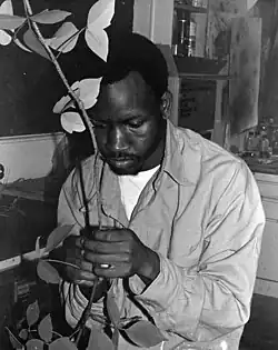 An exhibit preparator ca. 1981.