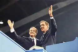 Photograph of Hubert Humphrey and Edmund Muskie at the Democratic National Convention