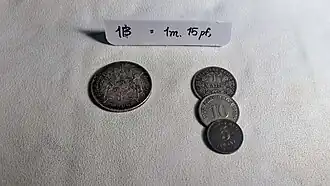 THB to Deutsche Mark (฿1=ℳ︁1.15)