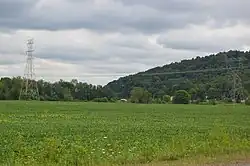 Along State Route 79 in the township's far west