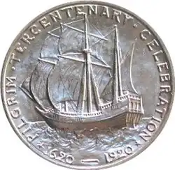 Pilgrim Tercentenary half dollar (1920)