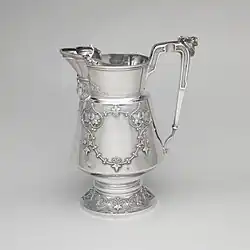 Pitcher; circa 1872; silver; overall: 28.6 x 15.6 x 21.9&nbsp;cm; Metropolitan Museum of Art