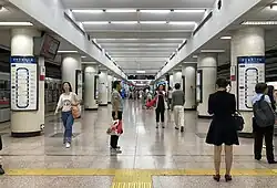 Line 2 platform (August 2018)
