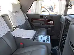 Rear passenger area (Limousine VG45 series) with antimacassars
