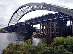 Pontoon near the bridge in 2019