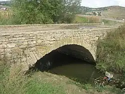 Medieval stone bridge in Cârjoaia