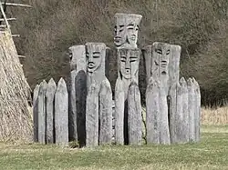 Rodnover idols in Břeclav, South Moravian Region