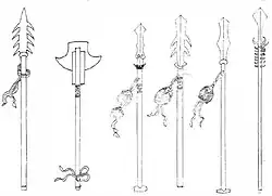 Various polearm weapons in the Wujing Zongyao