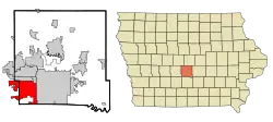 Location in Iowa