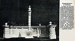 World War I memorial in Roßberg.