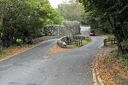 Pont Cerwyn Dewi / Merryvale Bridge and attached tower