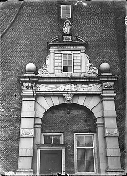 The gate on side of the bridge with the telegraph office.