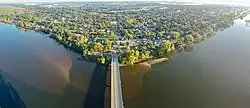 Portage, Wisconsin aerial photograph