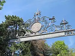 Villa James de Pury and a building with murals of Hans Erni