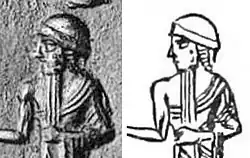 Portraits of Shulgi from his Nuska seal.