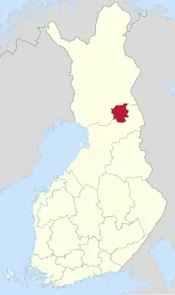 Location of Posio in Finland