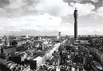 BT Tower under construction in the 1960s