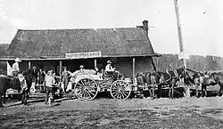 Post office in Whitney, about 1900–1910