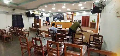 Preparation of a seminar on the foundation day of RKMSM, on August 4, 2022