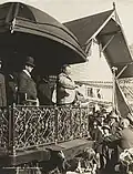 U.S. President Theodore Roosevelt speaks in Colorado in 1905