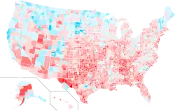 County swing from 2000 to 2004[d]