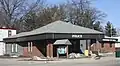 The combined police station and city hall in Princeton, Wisconsin