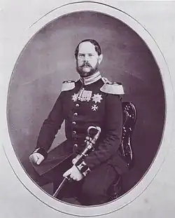 Portrait of Charles in military uniform