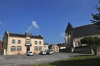 The 8 May Square in Prissac