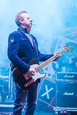 Houra performing with Prljavo Kazalište in 2017