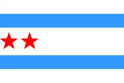 Mayor William Thompson's proposed flag, 1928
