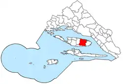 The municipality of Pučišća within the Split-Dalmatia County