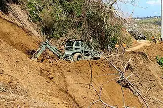 Hurricane Maria relief work in Corozal by the Puerto Rico National Guard