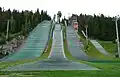 The ski jumping hills and Puijo tower, 2008