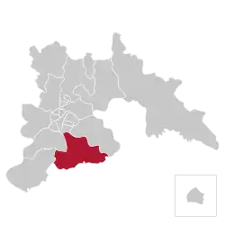 Location of Ryokpo-guyok within Pyongyang