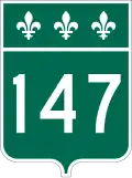Route 147 marker