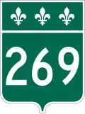 Route 269 marker